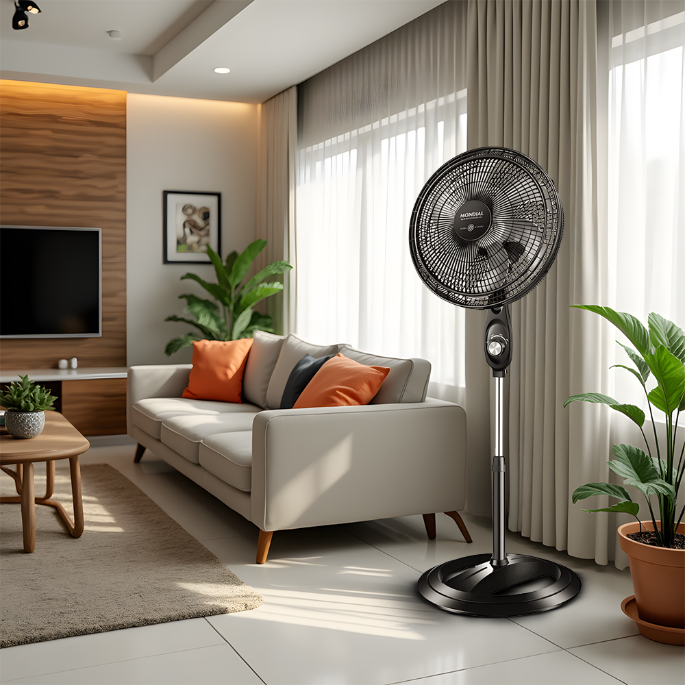 Ventilador De Coluna Mondial Vsp-40c-nb Super Power 40cm Ventilador De Coluna Mondial Vsp-40c-nb Super Power 40cm